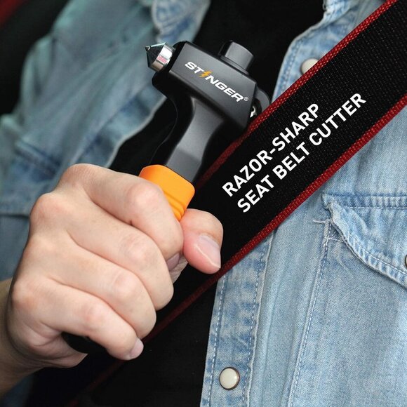 Super Duty Car Emergency Escape Tool, Hardened Carbon Steel Vehicle Safety Hamme - Picture 4 of 6